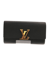 LOUIS VUITTON◆トリヨン ポルトフォイユ カプシーヌ/長財布/牛革/BLK/メンズ/N90129_画像1