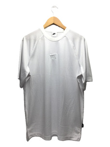 NIKE◆Tシャツ/M/ポリエステル/WHT/無地/DX0157-100/NIKE/ナイキ