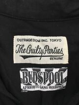 WACKO MARIA◆×BUDSPOOL/舐達磨/50s SHIRT/オープンカラーシャツ/殺人音楽/S/リヨセル/BLK_画像3