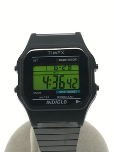 TIMEX◆BEAMS×TIMEX/腕時計/デジタル/ステンレス/ブラック/ブラック/TW2U99000