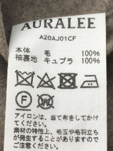 AURALEE◆20AW WOOL FULLING FLANNEL JACKET/4/ウール/ベージュ/A20AJ01CF_画像5