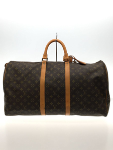 LOUIS VUITTON◆キーポル55_モノグラム_BRW/PVC/BRW