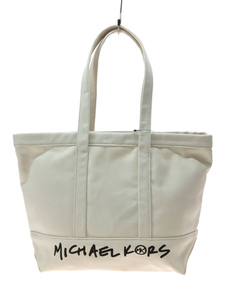 MICHAEL KORS◆トートバッグ/キャンバス/WHT/30S1G01T7C