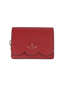 kate spade new york◆コインケース/レザー/RED/レディース/WLRU5271