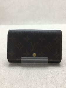 LOUIS VUITTON◆ポルト・モネ・ビエトレゾール_モノグラム_BRW/PVC/BRW/レディース