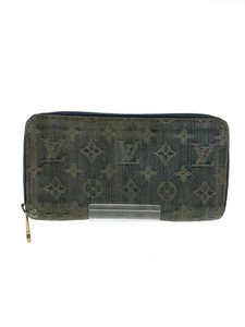 LOUIS VUITTON◆M95341/ジッピー・ウォレット_モノグラム・デニム_BLU/デニム/インディゴ/BLU/メンズ