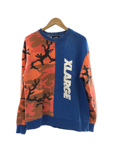 X-LARGE◆CAMO CREWNECK SWEAT/カモフラ/スウェット/L/コットン/マルチカラー/01194213