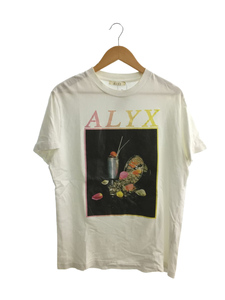 1017 ALYX 9SM(ALYX)◆Tシャツ/M/コットン/WHT/プリント