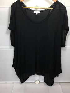 Helmut Lang◆ノースリーブカットソー/-/レーヨン/BLK/16-1101221