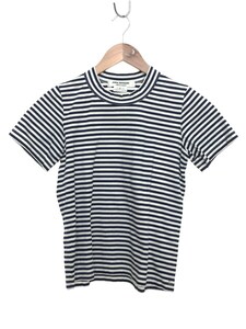 JUNYA WATANABE COMME des GARCONS◆モックネックTシャツ/S/コットン/NVY/ボーダー/JA-T009