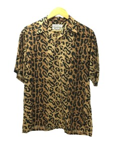 Wacko Maria ◆ Leopard Open Color Рубашка/Рубашка с коротким рукавом/S/Rayon/Brown/Leopard