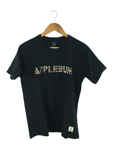 APPLEBUM◆Tシャツ/M/コットン/BLK