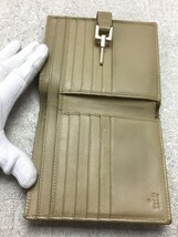 GUCCI◆3つ折り財布/レザー/BEG/レディース/2131/035・1147/グッチ_画像4