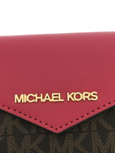 MICHAEL KORS◆キーケース/レザー/ピンク/総柄/レディース/35S2GTVD5B/6連_画像3