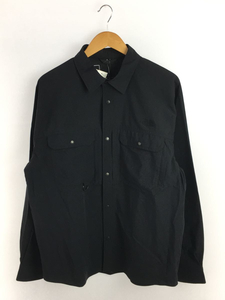 THE NORTH FACE◆FIREFLY CANOPY SHIRT_ファイヤーフライキャノピーシャツ/L/-/BLK