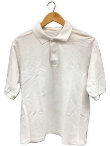 COMOLI◆18SS/鹿の子/ポロシャツ/2/コットン/WHT/P01-05010