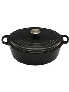 LE CREUSET◆鍋/BLK/27cm/使用感有