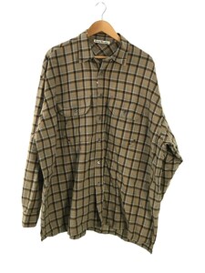 Acne Studios(Acne)◆21AW/長袖シャツ/M/コットン/ブラウン/チェック/FN-MN-SHIR000418