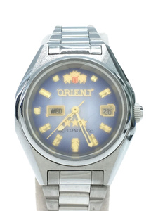 ORIENT* self-winding watch wristwatch / analogue / stainless steel /BLU/SLV/NQIV-Q1