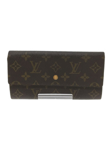 LOUIS VUITTON◆長財布/-/BRW/モノグラム/レディース