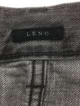 LENO◆KAY HIGH WAIST JEANS/NON-WASH/ストレートパンツ/33/デニム/GRY/無地_画像3