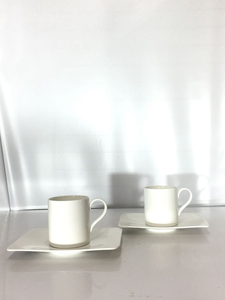 Villeroy & Boch◆カップ&ソーサー/2点セット/WHT/modern grace