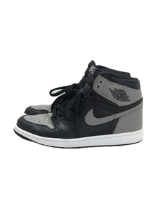 NIKE◆AIR JORDAN 1 RETRO HIGH OG/エアジョーダン1レトロハイ/ブラック/27cm/BLK