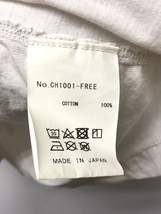 Tシャツ/-/コットン/WHT/無地/CH1001-FREE_画像4