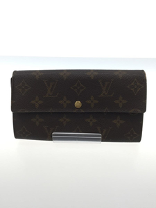 LOUIS VUITTON◆ポシェット・ポルト・モネクレディ_モノグラム_BRW/PVC/BRW/メンズ