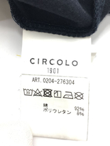 CIRCOLO 1901◆長袖Tシャツ/XS/コットン/BLK/無地/0204-276304_画像4