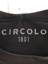 CIRCOLO 1901◆長袖Tシャツ/XS/コットン/BLK/無地/0204-276304_画像3