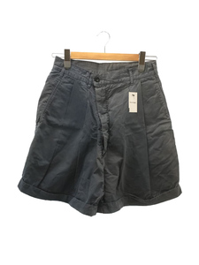 OUTIL◆PANTALON CONLIE/タックショーツ/ショートパンツ/0/コットンリネン/シルク混/IDG