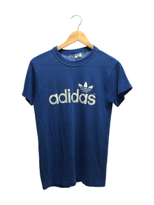 adidas◆Tシャツ/M/コットン/BLU/80s