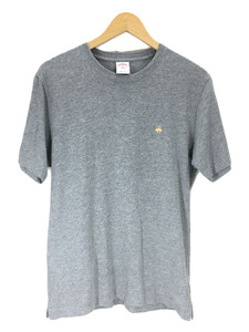 BROOKS BROTHERS◆GF LOGO TEE/Tシャツ/M/コットン/GRY