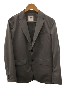 WORK WEAR SUIT/テーラードジャケット/M/ポリエステル/GRY/無地/53-1203WB-M