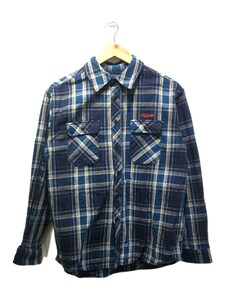 Lafayette◆CLASSIC HEAVY WEIGHT FLANNELブルゾン/M/コットン/NVY/チェック/LA220202