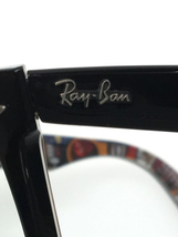 Ray-Ban◆メガネ/ウェリントン/ブラック/クリア/メンズ/Wayfarer/ギターモチーフ/50□22_画像4