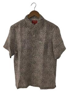 Supreme◆22SS/Leopar Silk S/S Shirt/半袖シャツ/S/シルク/ピンク/レオパード