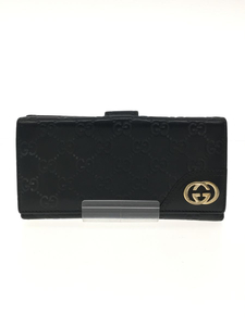 GUCCI◆長財布/レザー/ブラック/総柄/メンズ/181593 2067/グッチ