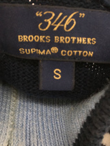 BROOKS BROTHERS◆00s/ハーフジップ/セーター(厚手)/S/コットン/NVY/ボーダー_画像4