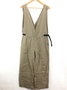 GRAMICCI◆LINEN OVERALL/オーバーオール/M/リネン/BEG/無地/G2SW-P060