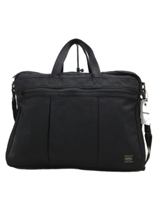 PORTER* briefcase / canvas /BLK/ plain / business bag / shoulder /2way