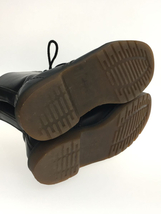 Dr.Martens◆靴/レディース/10ホール/ブーツ/BLK/レザー/全体的に使用感有/革/ブラック/黒_画像4