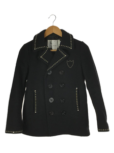 Schott* pea coat /14/ wool /NVY/ studs 