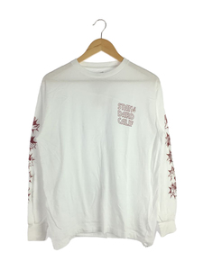 STANDARD CALIFORNIA◆SD Clap Your Hands Long Sleeve T/長袖Tシャツ/M/コットン/WHT