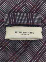 BURBERRY LONDON◆ネクタイ/シルク/BRD/チェック/メンズ_画像3