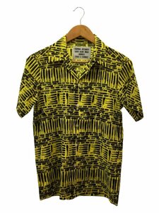 WACKO MARIA* total pattern S/S open color shirt /S/ silk /YLW