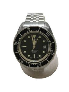 TAGHeuer◆Deep Dive 1000m/クォーツ腕時計/アナログ/ステンレス/BLK/SLV/SS/980.023N