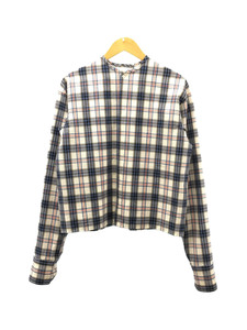 BELPER/NO COLLAR SHIRTS/長袖シャツ/FREE/ウール/マルチカラー/チェック/