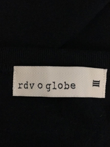 rdv o globe◆Tシャツ/3/コットン/BLK/161JE007_画像3